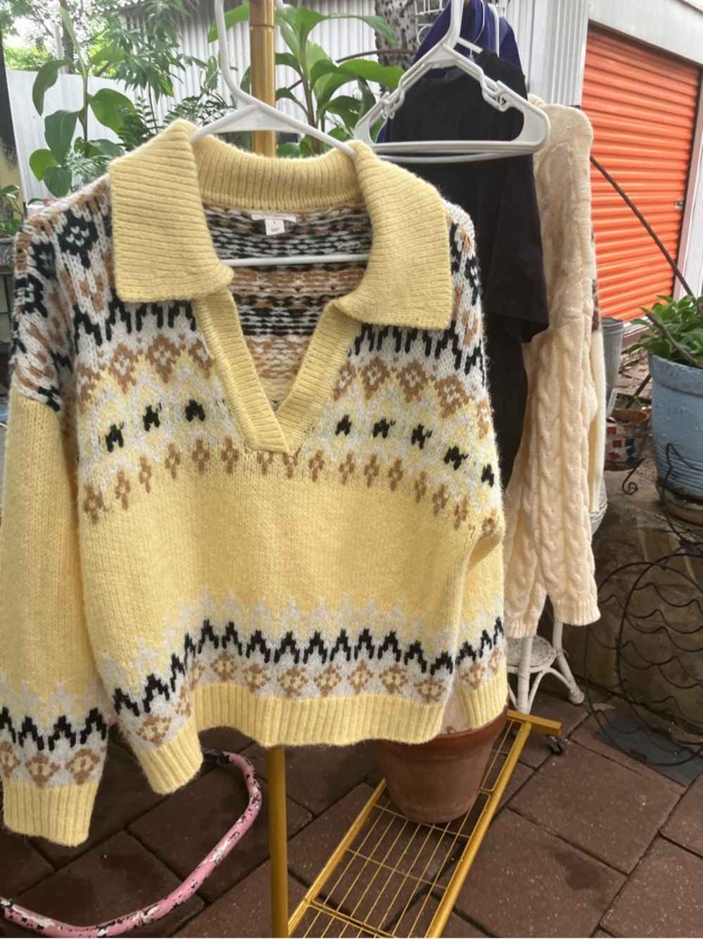 Cozy yellow sweater